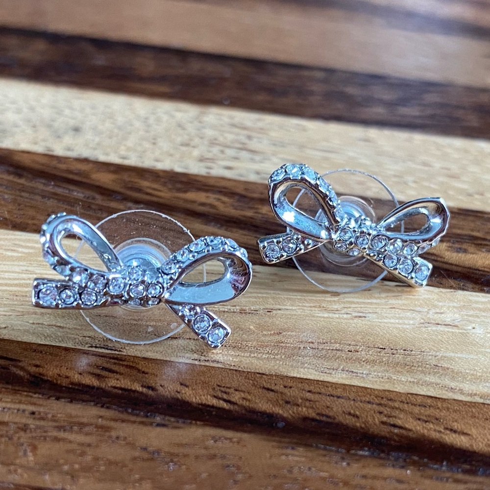 Kate Spade Silver Pave Earrings